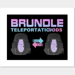 Brundle Teleportation Pods Posters and Art